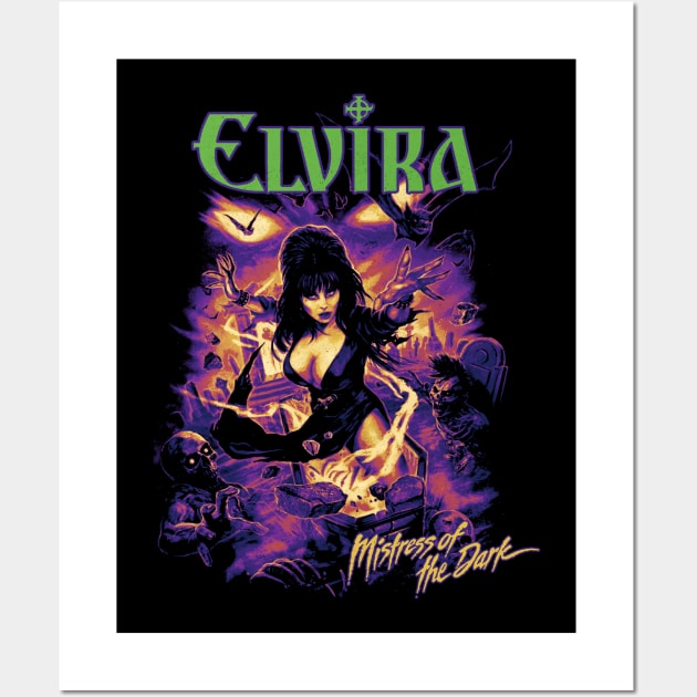 Elvira Mommy Misstress of The Dark Wall Art by OrcaDeep